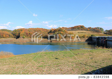 秋の四十四田ダム 秋の四十四田ダム 83843598
