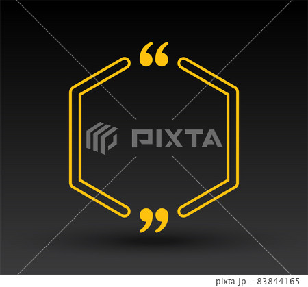Quote speech bubble, text in brackets, frame Quote speech bubble, text in brackets, frame 83844165