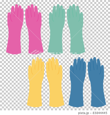 Illustration of rubber gloves Illustration of rubber gloves 83844445