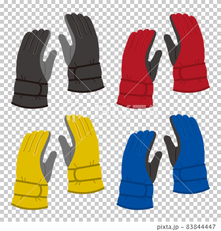 Illustration of gloves (snowwear) Illustration of gloves (snowwear) 83844447