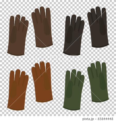 Illustration of leather gloves Illustration of leather gloves 83844448