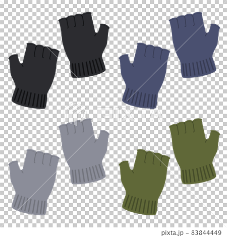 Illustration of gloves without fingertips Illustration of gloves without fingertips 83844449