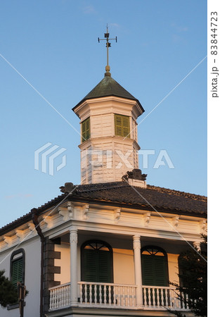 夕日に染まる旧中込学校 夕日に染まる旧中込学校 83844723