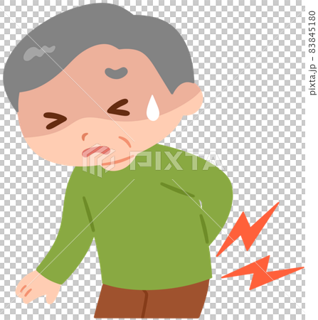 Elderly man who hurt his back Elderly man who hurt his back 83845180