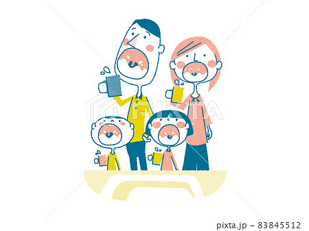 うがい　家族 83845512