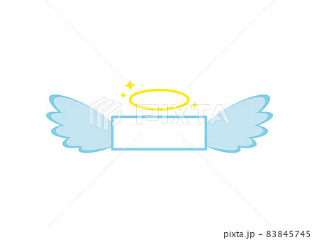 Plate with angel wings and halo isolated on white background. Plate with angel wings and halo isolated on white background. 83845745