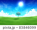 草原と樹 83846099