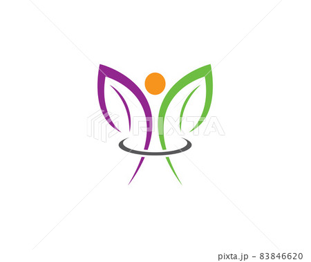 Wellness logo template vector icon illustration Wellness logo template vector icon illustration 83846620