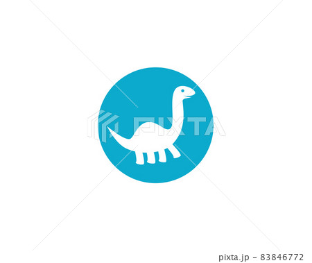 Brontosaurus logo template vector icon illustration 83846772