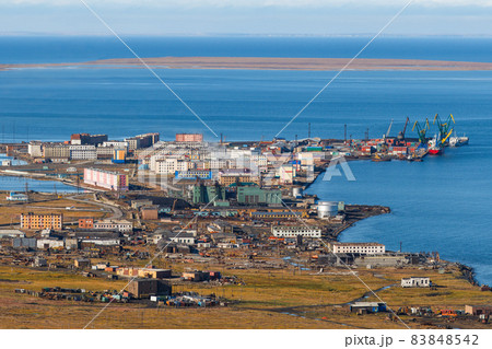 Pevek City, Chukotka, Russia. Pevek City, Chukotka, Russia. 83848542