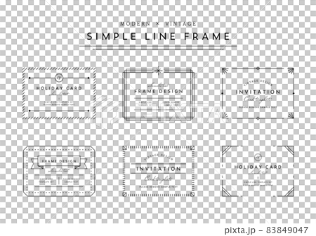 Simple and elegant frame set classic vintage modern geometric decoration decoration decoration line drawing Simple and elegant frame set classic vintage modern geometric decoration decoration decoration line drawing 83849047