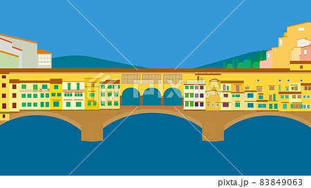 ポンテ・ヴェッキオ　ponte　vecchio　フィレンツェ　firenze 83849063