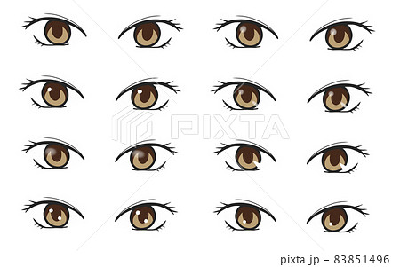 光を入れた目のイラストセット 83851496