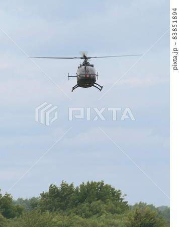 ドイツ陸軍ベルコウBo105P1Mヘリコプター正面 ドイツ陸軍ベルコウBo105P1Mヘリコプター正面 83851894