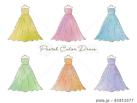 カラードレス　パステルカラー 83853077