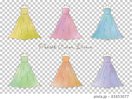 カラードレス　パステルカラー 83853077