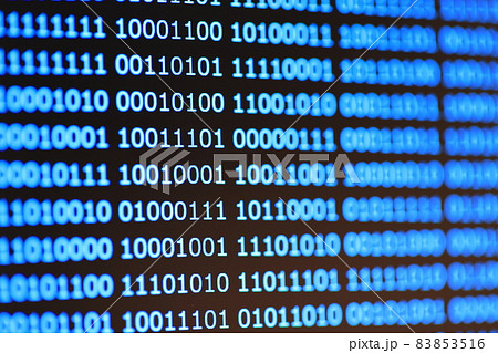 プログラミング_デジタルのイメージ_2進数 プログラミング_デジタルのイメージ_2進数 83853516