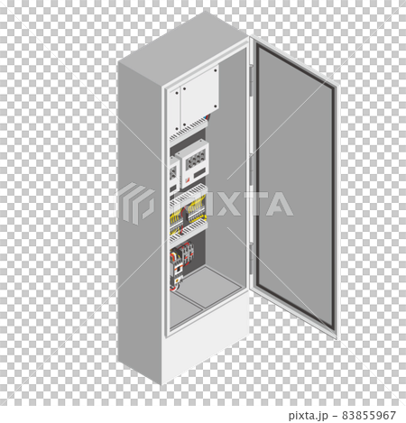電気設備の制御盤、配電盤　アイソメトリック 83855967