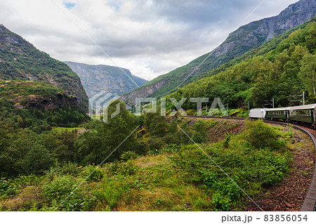 train in mountains of Norway 83856054