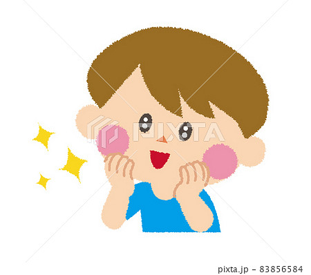 期待を胸に目をキラキラと輝かせる男の子 期待を胸に目をキラキラと輝かせる男の子 83856584