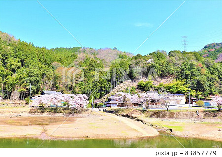 津風呂湖春の風景 83857779