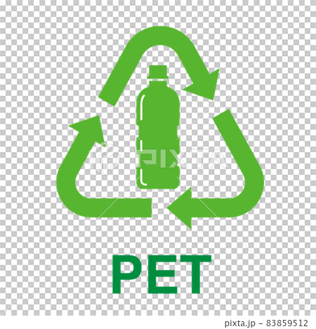 PET bottle recycling mark 83859512