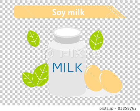 Soy milk, soy milk and raw materials 83859762