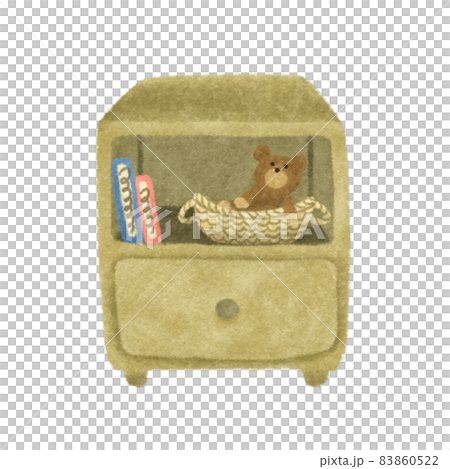 Hand-drawn illustration material of the shelf 83860522