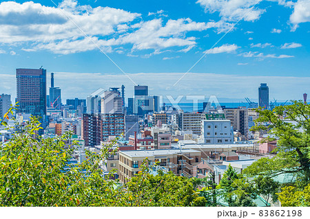 【兵庫の都市風景】神戸異人館周辺の都市風景（神戸市内の眺望） 83862198