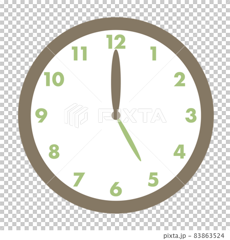 時計 5時 83863524