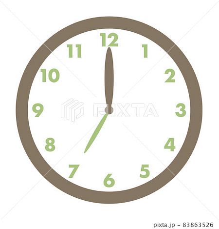 時計 7時のイラスト素材 [83863526] - PIXTA