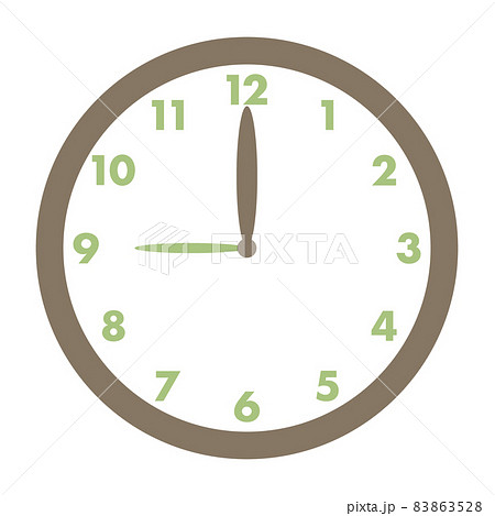 時計 9時 83863528