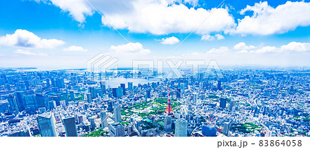 東京都心部　空撮写真 83864058