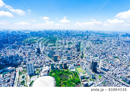 東京ドーム・空撮写真 83864336