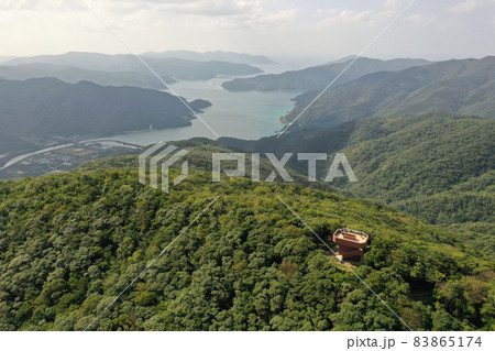 奄美の湯湾岳展望公園の上空から 奄美の湯湾岳展望公園の上空から 83865174