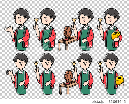店員さん(男性)「イベント/福引き/くじびきの案内」通常ver. 83865643