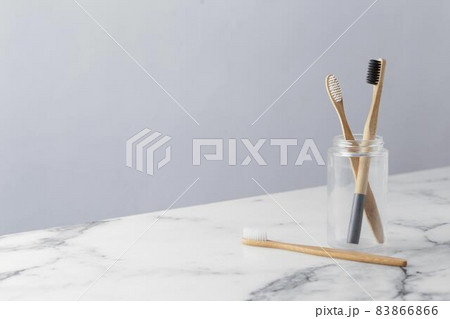 jar with tooth brushes. High quality beautiful photo concept jar with tooth brushes. High quality beautiful photo concept 83866866