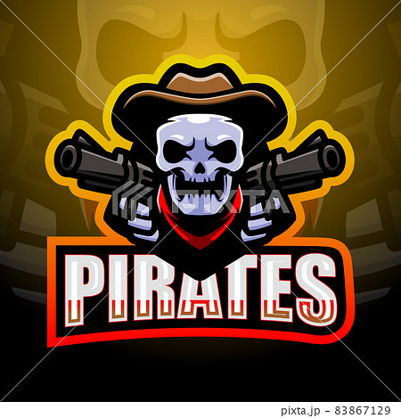 Pirate skull esport mascot logo design Pirate skull esport mascot logo design 83867129