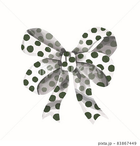 Watercolor Bow. Bow for the holidays isolated on a white background 83867449