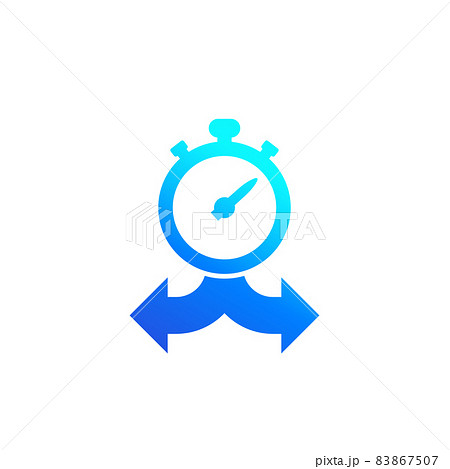 Time to choose icon on white 83867507