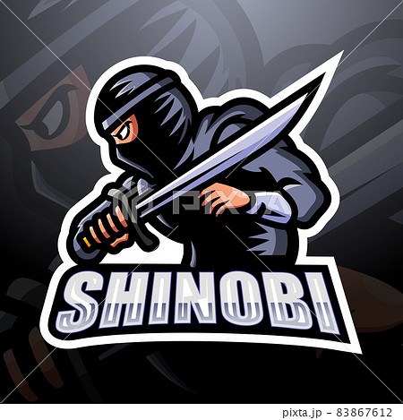 Shinobi mascot esport logo design 83867612