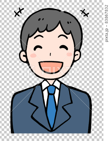 笑顔のイラスト ニコニコ ニコニコ笑顔イラスト - No: 1925250｜無料イラスト・フリー素材なら