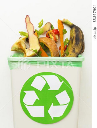 leftover food waste recycle bin. High quality beautiful photo concept 83867904