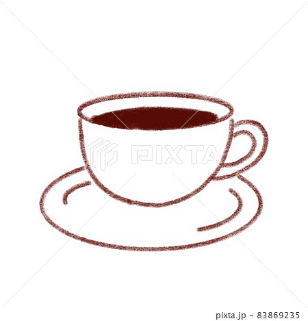 カフェのコーヒー　珈琲　コーヒーカップ 83869235
