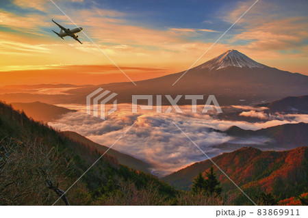 富士五湖地方の美しい世界遺産・富士山 83869911