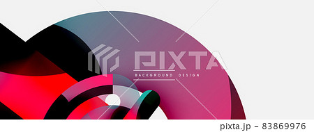 Round shapes circles and other geometric forms. Vector illustration for wallpaper banner background card or landing page Round shapes circles and other geometric forms. Vector illustration for wallpaper banner background card or landing page 83869976