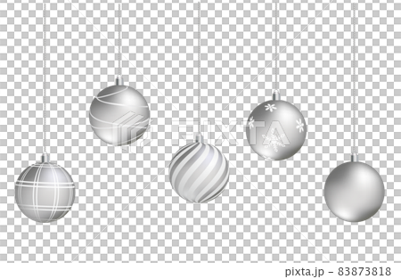 シルバーのクリスマスオーナメント シルバーのクリスマスオーナメント 83873818