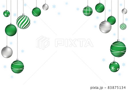 緑とシルバーのクリスマス・フレーム 緑とシルバーのクリスマス・フレーム 83875134
