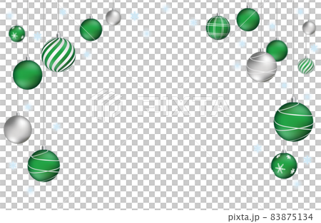 Green and silver Christmas frame Green and silver Christmas frame 83875134