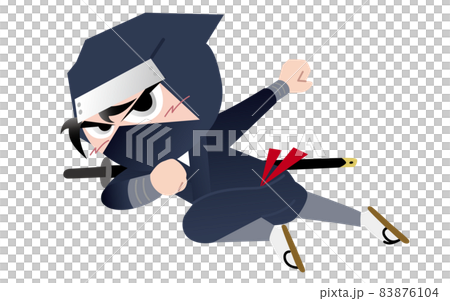 忍者奔跑黑髮 忍者奔跑黑髮 83876104